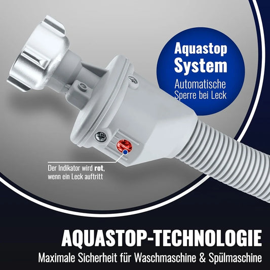 AT28-For Aquastop Washer Hose 2.5 M(3/4 Inch) For Washing Machine, Dishwasher Connection