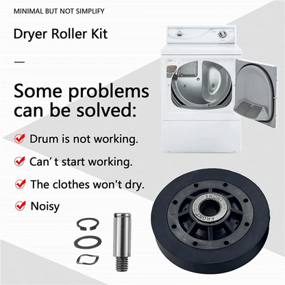 2X RB170002 Dryer Roller Kit, Dryer Drum Support Rollers,Dryer Roller Kit For Speed Queen Dryers AP5186795 PS12220620