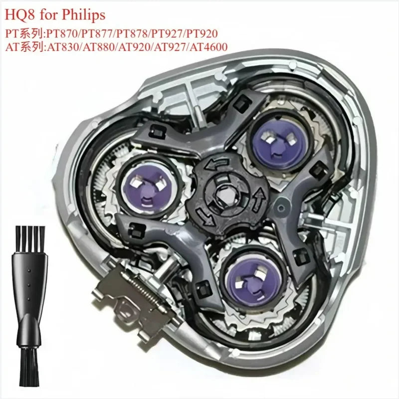 HQ8 Replacement Shaver Heads Compatible with Philips HQ7110 / HQ7310 / PT720