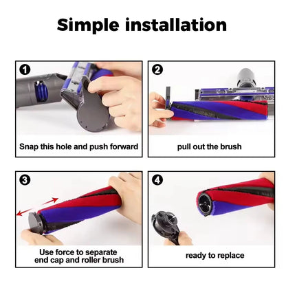 Spare Parts Left Side Roller Brush Bar End Cap Cover For Dyson V8 V10 Slim V12 V15 Detect Slim Vacuum Cleaner