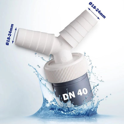 DN 40 Dishwasher Washing Machine Drain Adapter Three-way Two-in-one Connector Converter Drain Extension Hose Connector