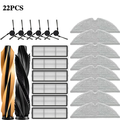 Dreame D20 Pro Plus / D20 Pro Accessories Robot Vacuum Cleaner Main Side Brush Mop Cloth HEPA Filter Replacement Spare Parts
