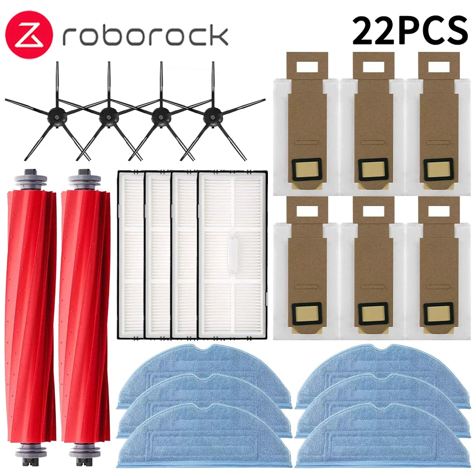 Compatible with Roborock S7 S70 S7 Plus T7S T7S Plus Robotic Vacuum Cleaner Accessories Main Brush Hepa Filter Mops Dust Bag Replacement Parts