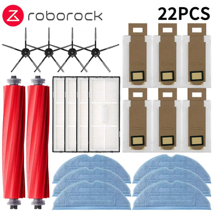 Compatible with Roborock S7 S70 S7 Plus T7S T7S Plus Robotic Vacuum Cleaner Accessories Main Brush Hepa Filter Mops Dust Bag Replacement Parts
