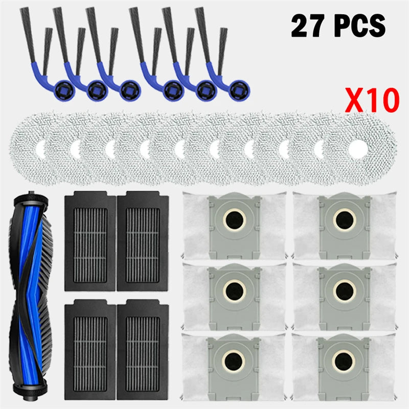 For Ecovacs T30C / T30C OMNI Vacuum Cleaner Replacement Accessories Main Side Brush HEPA Filter Mop Cloths Dust Bag Spare Parts