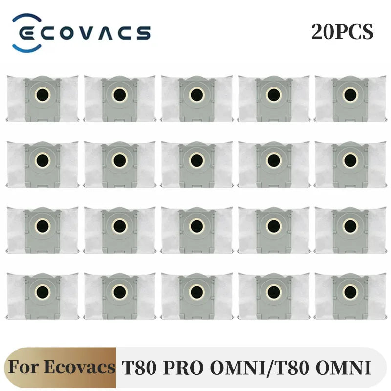 For ECOVACS T80 PRO OMNI / T80 OMNI Vacuums Cleaner Main Roller Mop Cloth Side Brush Dust Bag HEPA Filter Replacement Accessorie