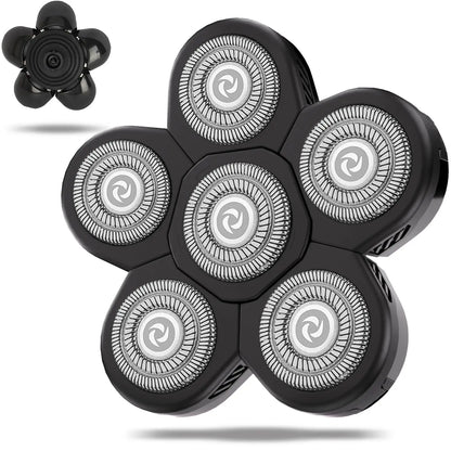 Replacement Head Shaver Replacement Blades, Bald Men Stainless Steel Rotary Blades for Electric Head Razor