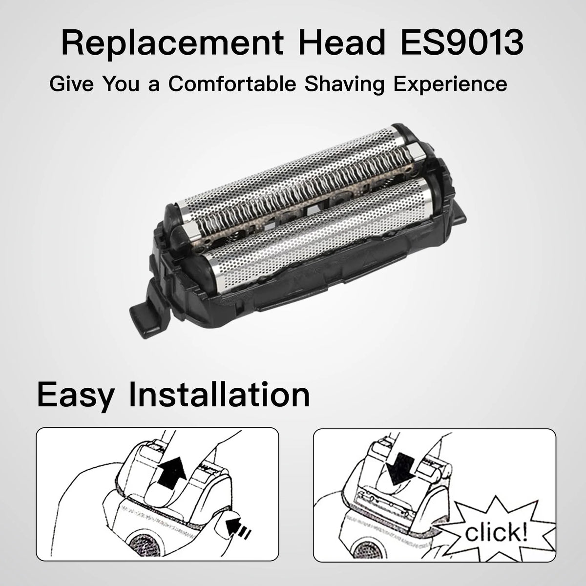 Electric Shaver Heads Compatible with Panasonic Shaver Replacement Foil and Blade Cutter Head for Panasonic ES-CST2Q,CST2S,ST21,CST2R