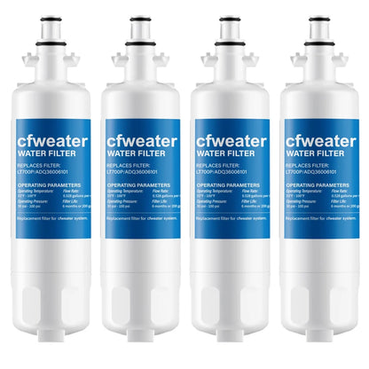 Replacement Refrigerator Water Filter Compatible with LG / Kenmore ADQ36006101 / LT700P / ADQ36006102 / 9690 / RWF1200A — 1-9 Pack