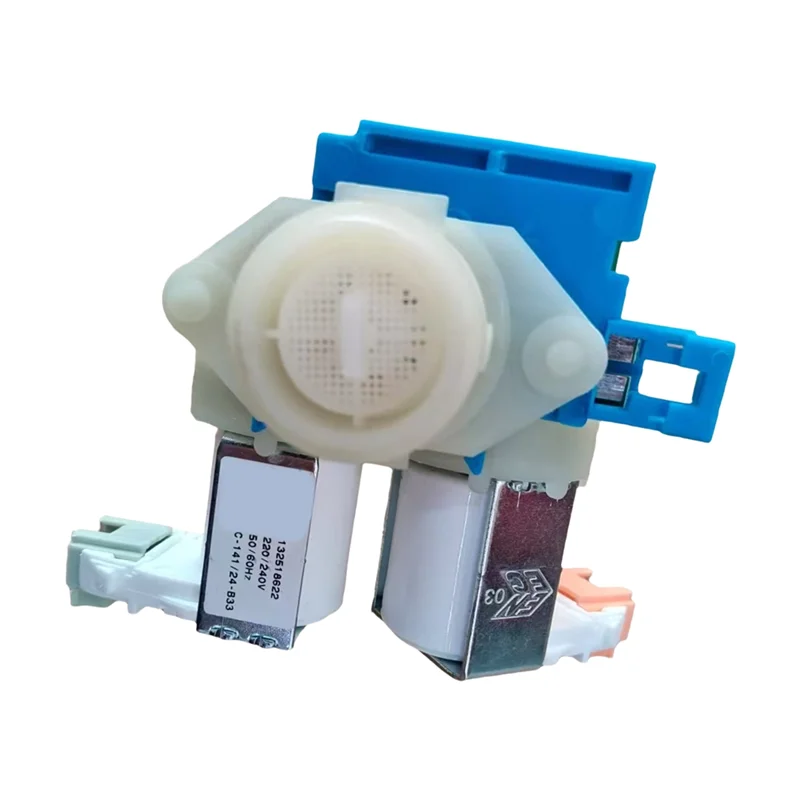 A02V-132518622 Washer Solenoid Valve Replacement For Electrolux Washing Machine Water Inlet Solenoid Valve Assembly 220-240V