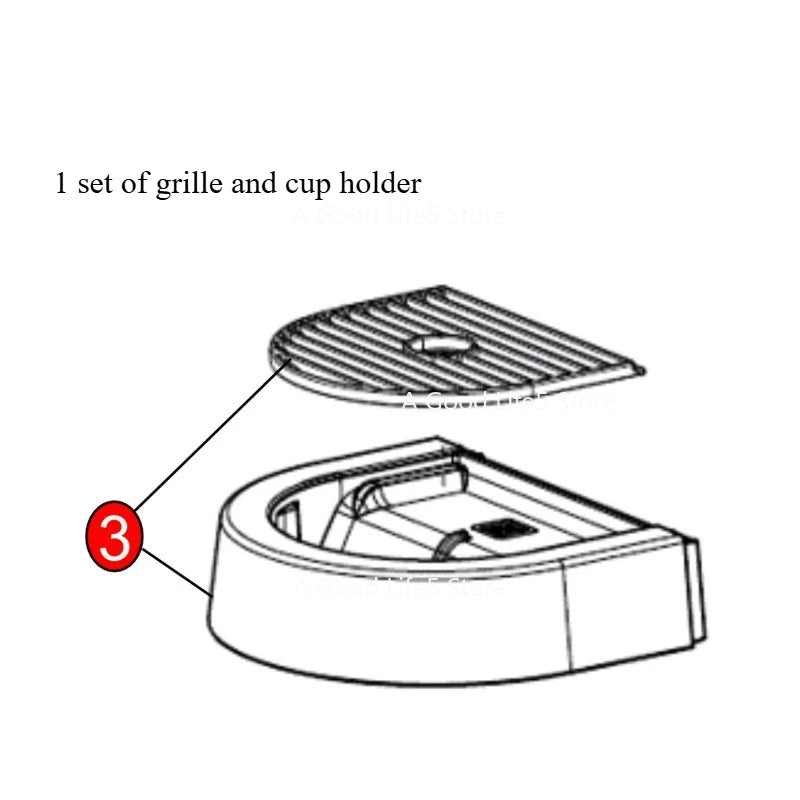 Compatible with C113/D113 CITIZ water tank C/D112 capsule coffee machine storage box accessories