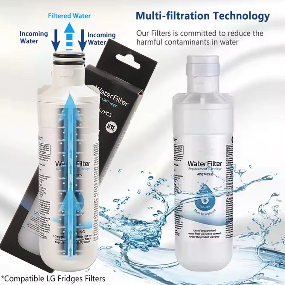 Replacement Refrigerator Water Filter — 9980 / LTLG1OOOPC / LMXS28626S / ADQ74793501 Reference