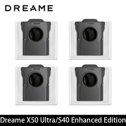 Dreame X50 Ultra / S40 Enhanced / L50 Pro Ultra Edition Vacuum Parts Main Roller Side Brush Hepa Filter Mop Cloth Dust Bag