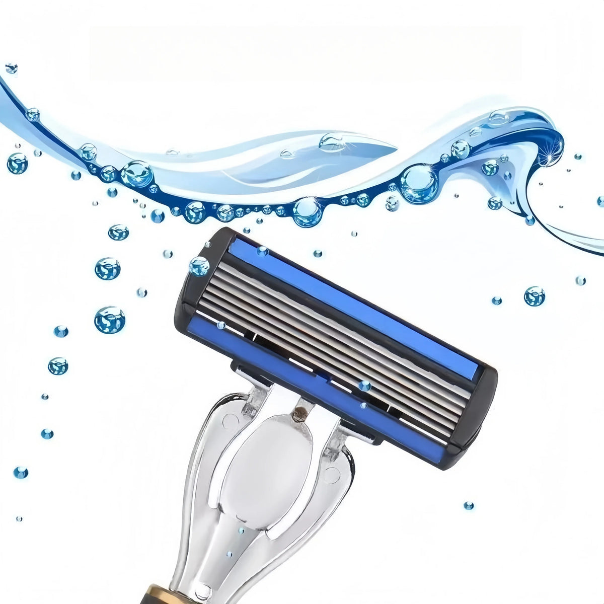 Manual Razor with Six-Layer Blades