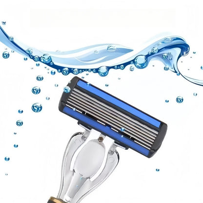 Manual Razor with Six-Layer Blades