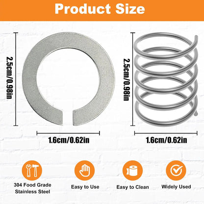 2024 Stainless Steel Spring and Washer 4 Pack Compatible with Kitchenaid Stand Mixer 3.5/4/5/6/7/8Qt Kitchen Aid Mixers Accessories