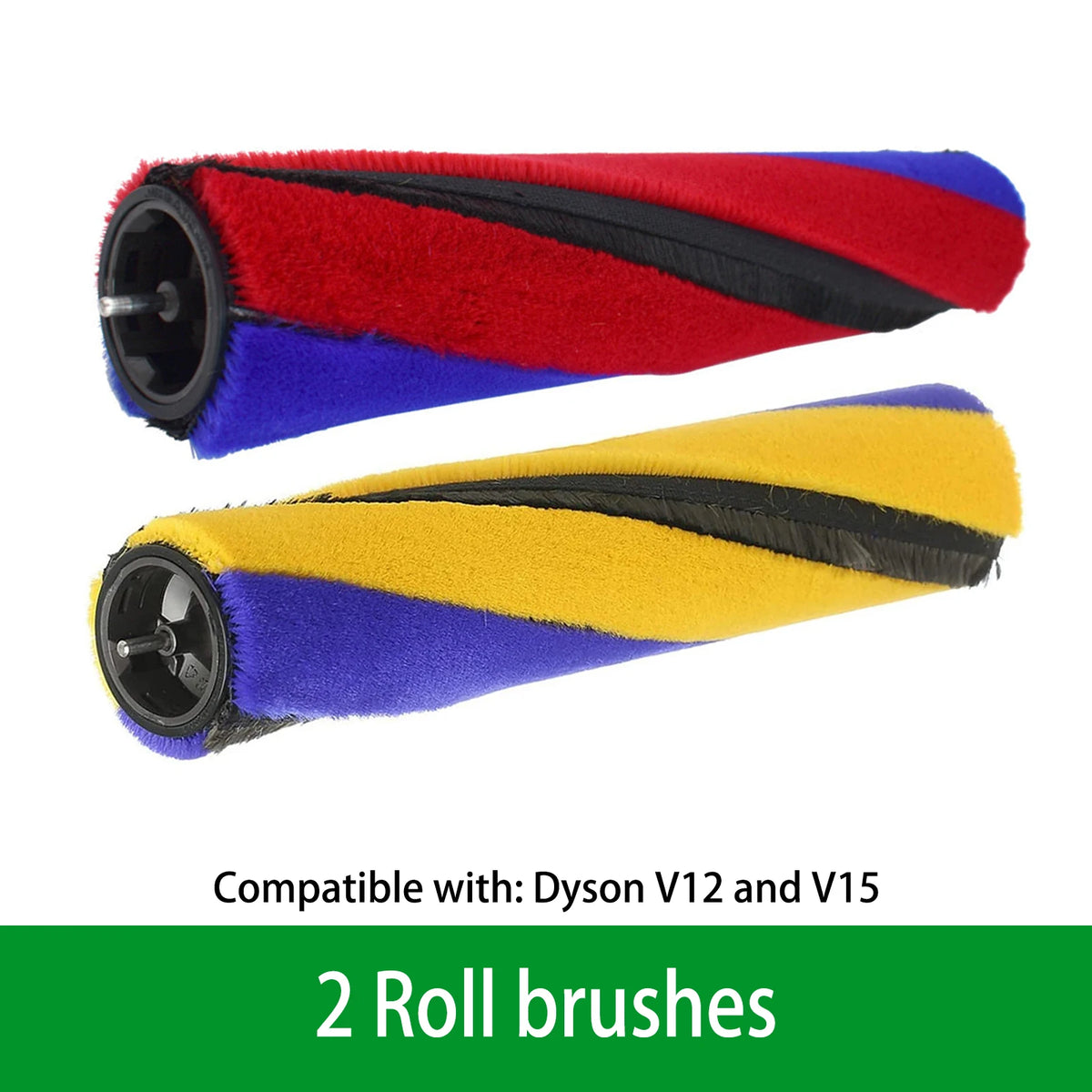 For Dyson vacuum cleaner floor brush roller brush and soft bristle brush heads for the V15 V10 Slim and V12 series roller brush