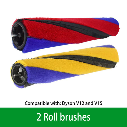 For Dyson vacuum cleaner floor brush roller brush and soft bristle brush heads for the V15 V10 Slim and V12 series roller brush