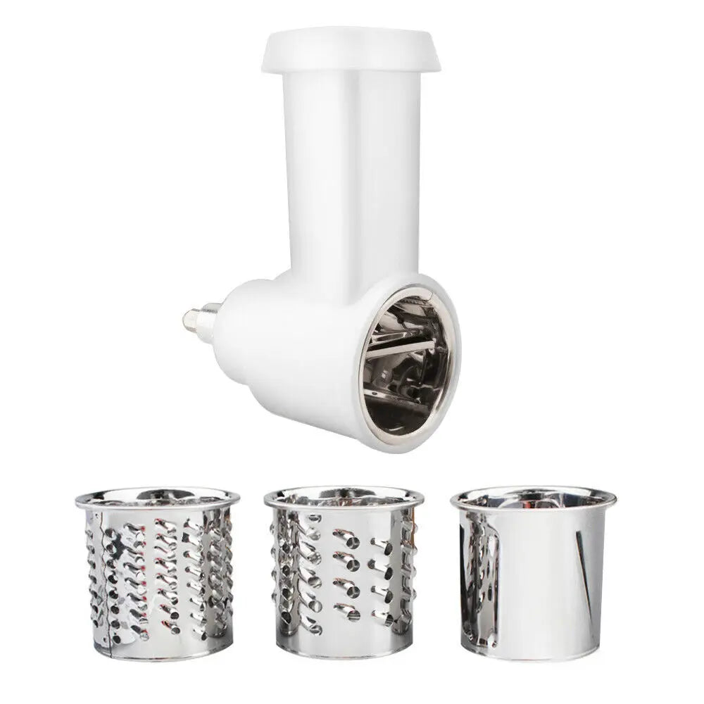 3-In-1 Stainless Steel Slicer/Shredder Attachment For KitchenAid Stand Mixer, Salad Machine Vegetable Slicer Maker Shredder Accessories