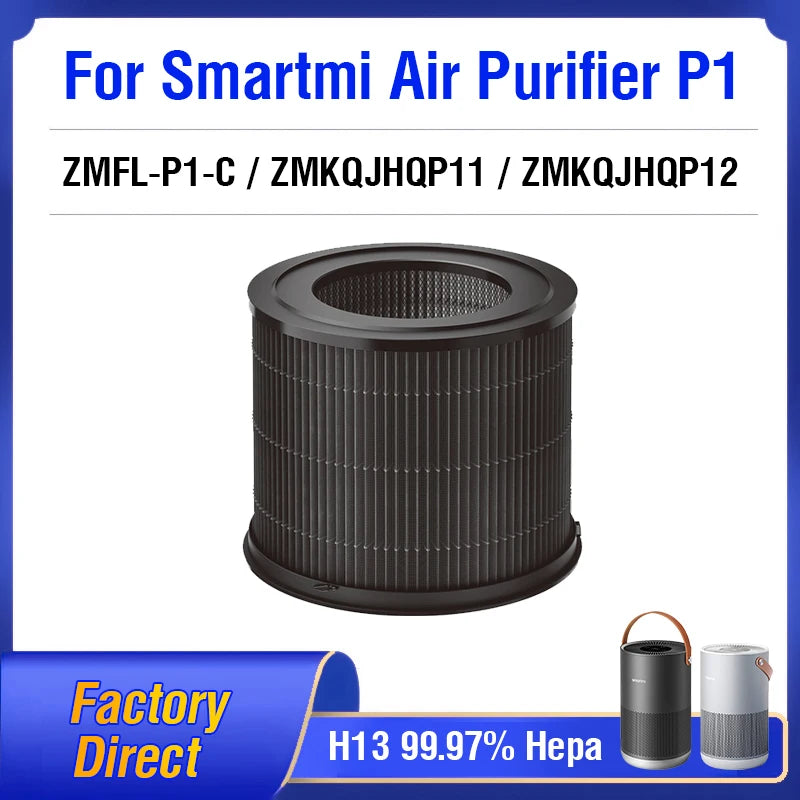 For Smartmi P1 Filter ZMFL-P1-C Replacement Filter for Smartmi Air Purifier P1 ZMKQJHQP11 / ZMKQJHQP12