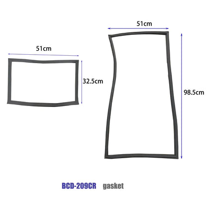 Refrigerator Door Seal — 51×32.5cm / 51×98.5cm — PVC Magnetic