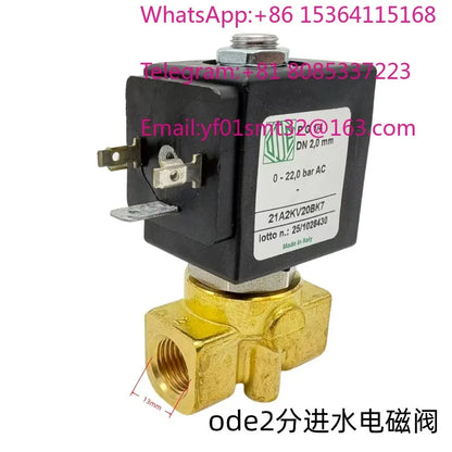 Coffee machine brewing head solenoid valve coil valve core spring