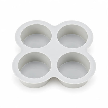 Air Fryer Egg Mold Round Shape Eggs Mold 4 Cavity Non-Stick Silicone Air Fryer Egg Pan Egg Steamer Cooking Mold Fried Egg Tool