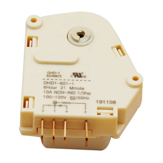 BEHAIVAN 100-120V Refrigerator Defrost Timer and 6 Hours Parts Electric Appliance Accessories