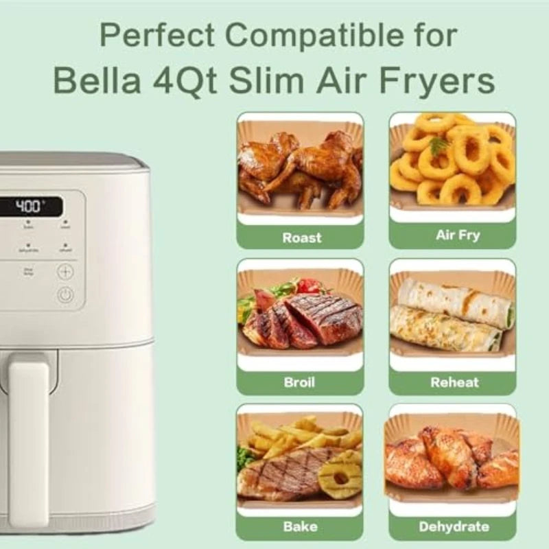 Cooking Paper Air Fryer Disposable Paper Square Round Baking Barbecue Plate NonStick Mat Kitchen Oven Oil Absorbing Paper Tool