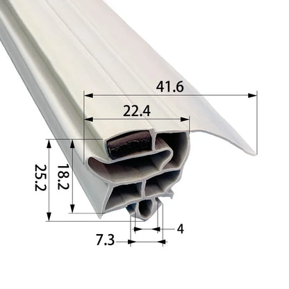 Refrigerator Door Seal — 2.5M — PVC Magnetic