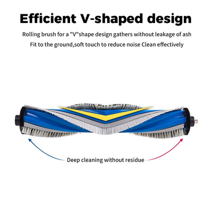 Washable Main Roller Brush For ECOVACS X5 OMNI X5 PRO OMNI X5 PRO X5 Max X5 Pro Ultra Robot Vacuum Cleaner Replacement Parts