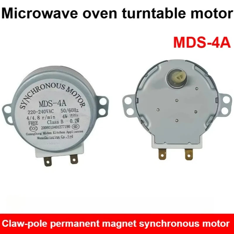 220-240V 4W 4/4.8RPM 49mm Dia Micro Synchronous Motor for Warm Air Blower 50/60Hz CW/CCW Microwave Oven Tray Motor CCTV
