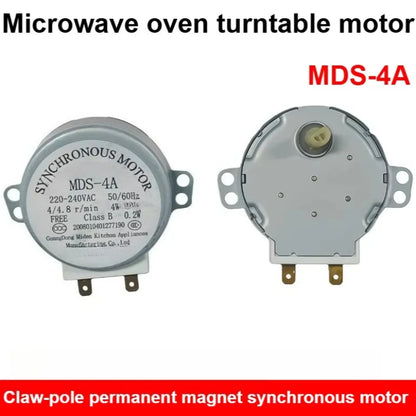 220-240V 4W 4/4.8RPM 49mm Dia Micro Synchronous Motor for Warm Air Blower 50/60Hz CW/CCW Microwave Oven Tray Motor CCTV