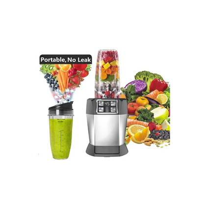 Popular 2 Pack Replacement 24Oz Cup with Spout Lid for Nutri Ninja Auto IQ Series Blenders with BL450/BL454/BL456/BL480/BL481