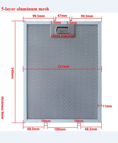 2PC range hood oil screen filter replacement exhaust filter, exhaust accessories