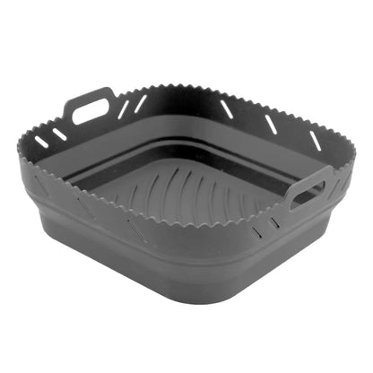Square Air Fryer Silicone Basket Pot Reusable Foldable AirFryer Mold Liners Bpa Free Oven Baking Tray Mat Kitchen Accessories