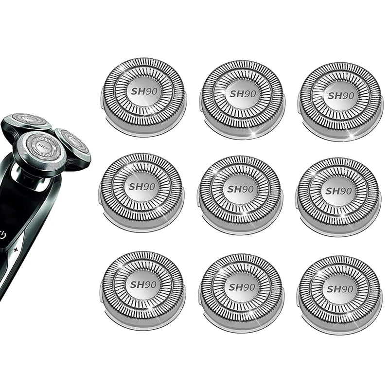 3/6/9pcs SH90 Shaver Replacement Heads For Norelco Series S9000 RQ12 Shavers Blade Head