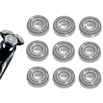 3/6/9pcs SH90 Shaver Replacement Heads For Norelco Series S9000 RQ12 Shavers Blade Head