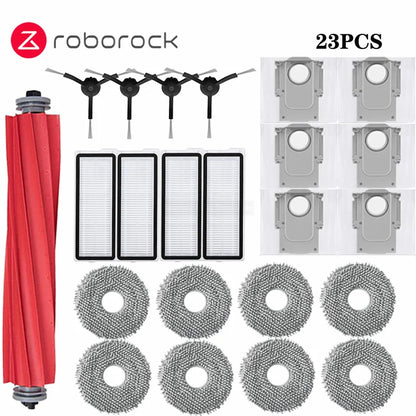 Compatible with Roborock Q Revo MaxV/Q Revo S/Q Revo Pro Robot Vacuums Cleaner Accessory Dust Bag Main Side Brush HEPA Filter Mop Cloths Spare