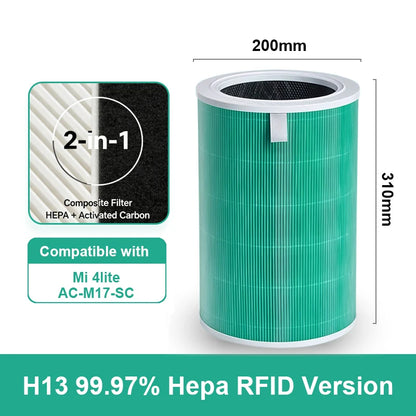 PM2.5 Filter 4 Lite Activated Carbon Filter 4 Lite for Air Purifier 4 Lite Replacement 4 Lite Filter M17-FLP-GL (BHR5272GL)