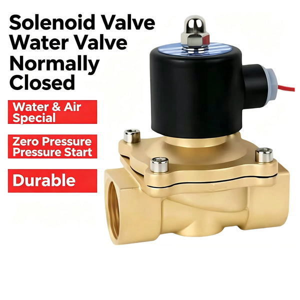 1/4" 3/8" 1/2" 3/4" 1" Electric Solenoid Valve DN8 DN10 DN15 DN20 DN25 N/C Pneumatic Valve for Water Oil Air 12V/24V/220V/110V