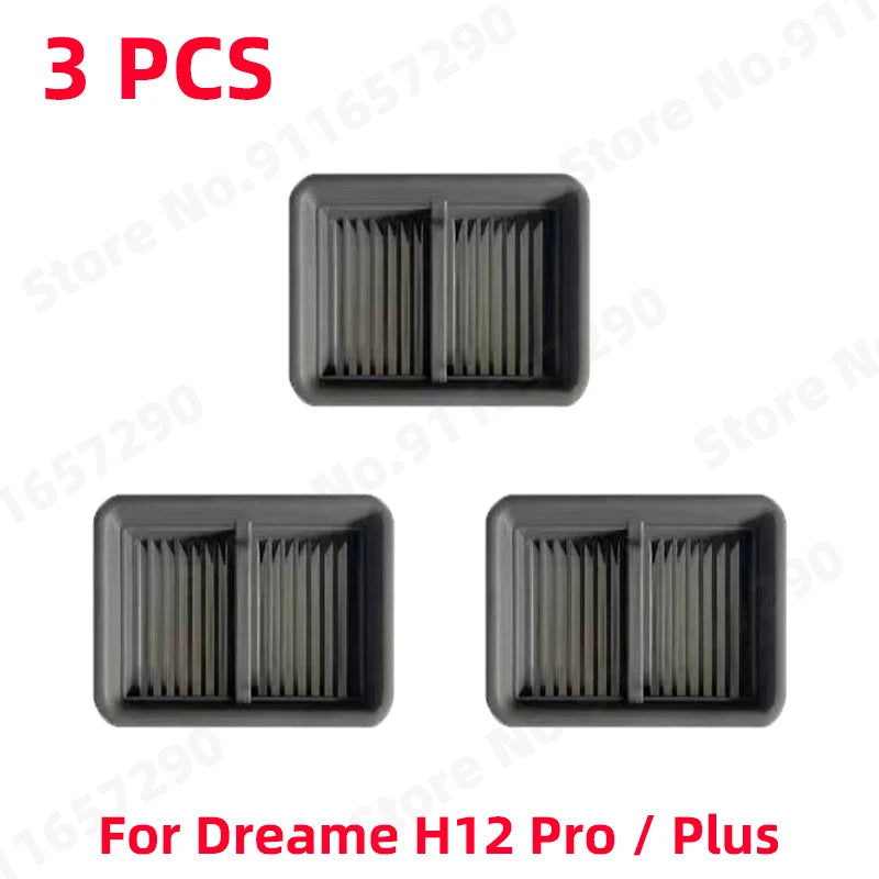 For Dreame H12 Pro / Plus Spare Parts Wet Dry Vacuum Cleaner Soft Roller Brush Hepa Filter Replacement Accessories