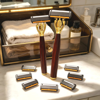 Manual Razor with Six-Layer Blades
