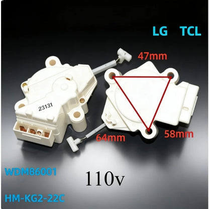 For LG, Compatible with Samsung, TCL, Haier, and Whirlpool Washing Machines: Three-Line Drain Motor Parts