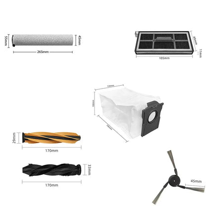 Accessories For MOVA Z60 Ultra Roller Complete/ Z60 Ultra Roller SA/ Trouver Z60 Ultra Parts Main Side Brush Mop Dust Bag Filter