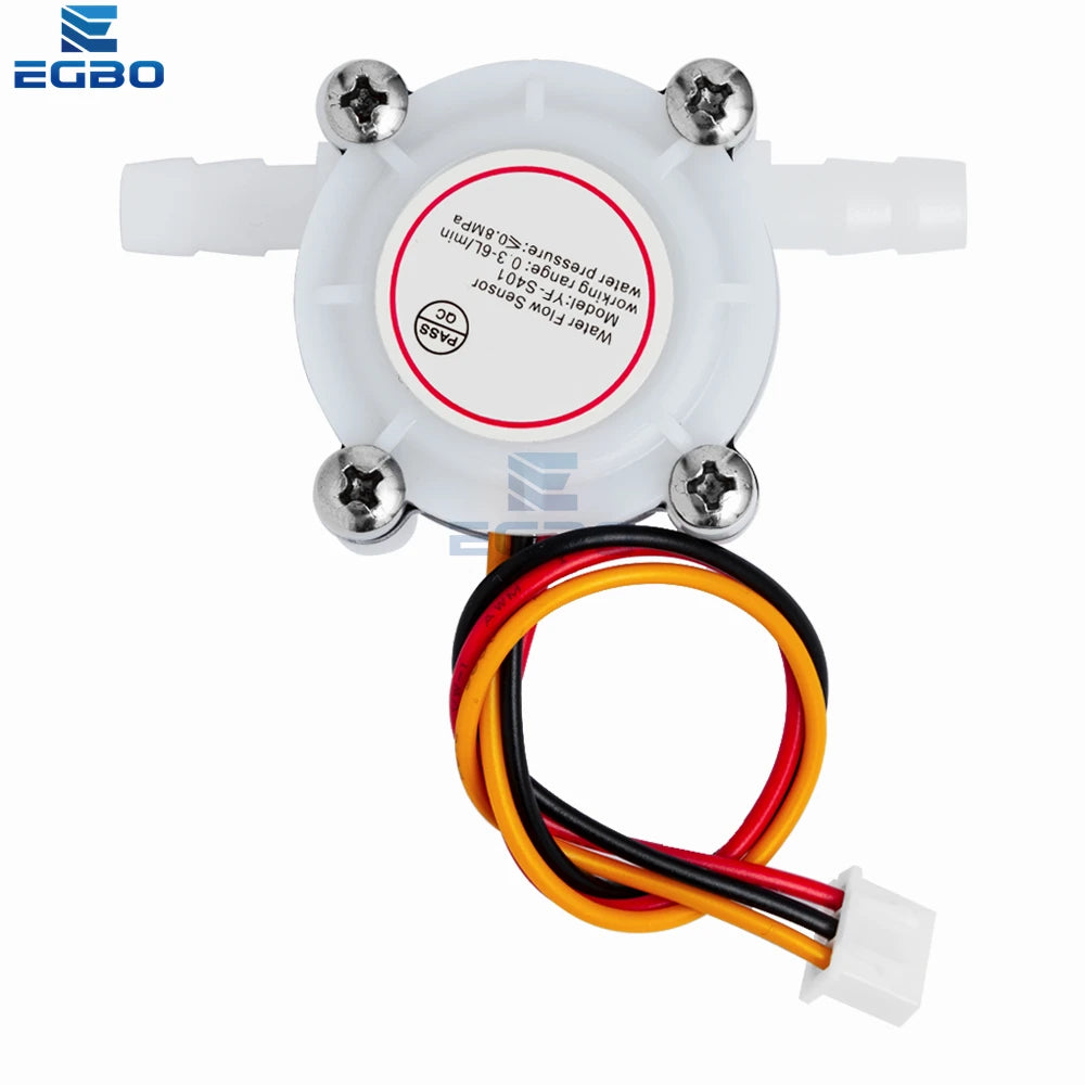 1~10PCS EGBO Hot Water Coffee Flow Sensor Switch Meter Flowmeter Counter 0.3-6L/min YF-S401 YFS401