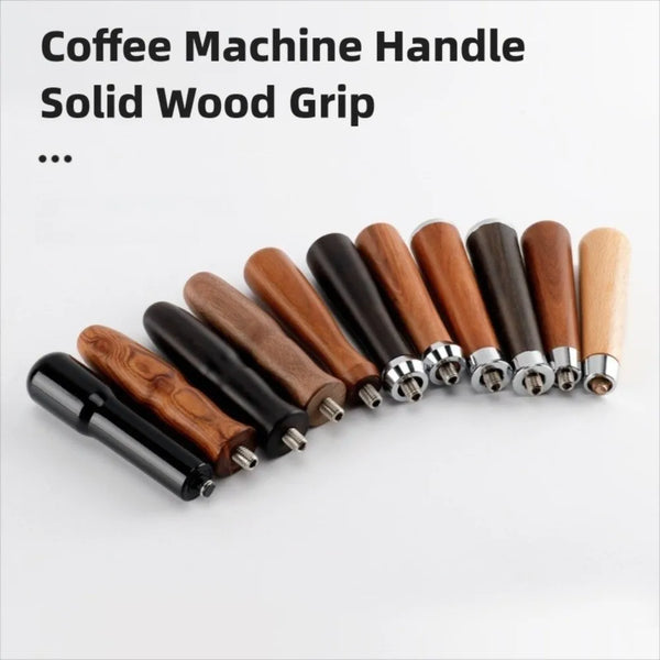 M10 Coffee Portafilter Handle Revolving for 51/53/58mm Coffee Machine Handle Solid Wood Barista Tools Filter Holder Handle