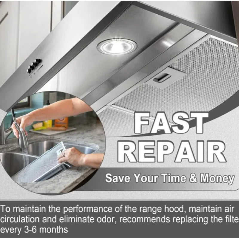Range Hood Filter Cooker Hood Grease Leach Smoking Machine Grease Filter Screen Kitchen Metal Filter Network Replacement Parts