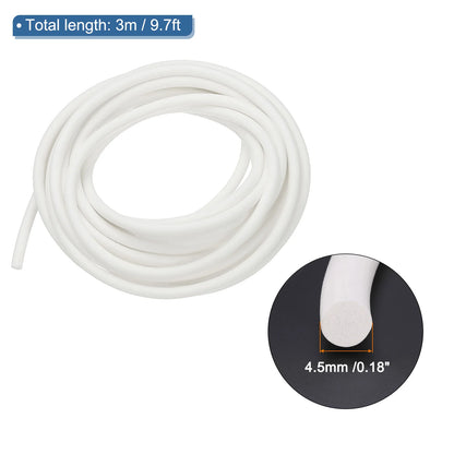 3/6Meters High Density Solid Sponge Rubber Backer Rod Silicone Foam Seal Strip Weather Stripping Cord for Sealing Gap Insulation