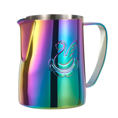 1Pc 600ml Milk Jug Steaming Frothing Pitcher Stainless Steel Non-Stick Pull Flower Cup for Coffee Cappuccino Latte